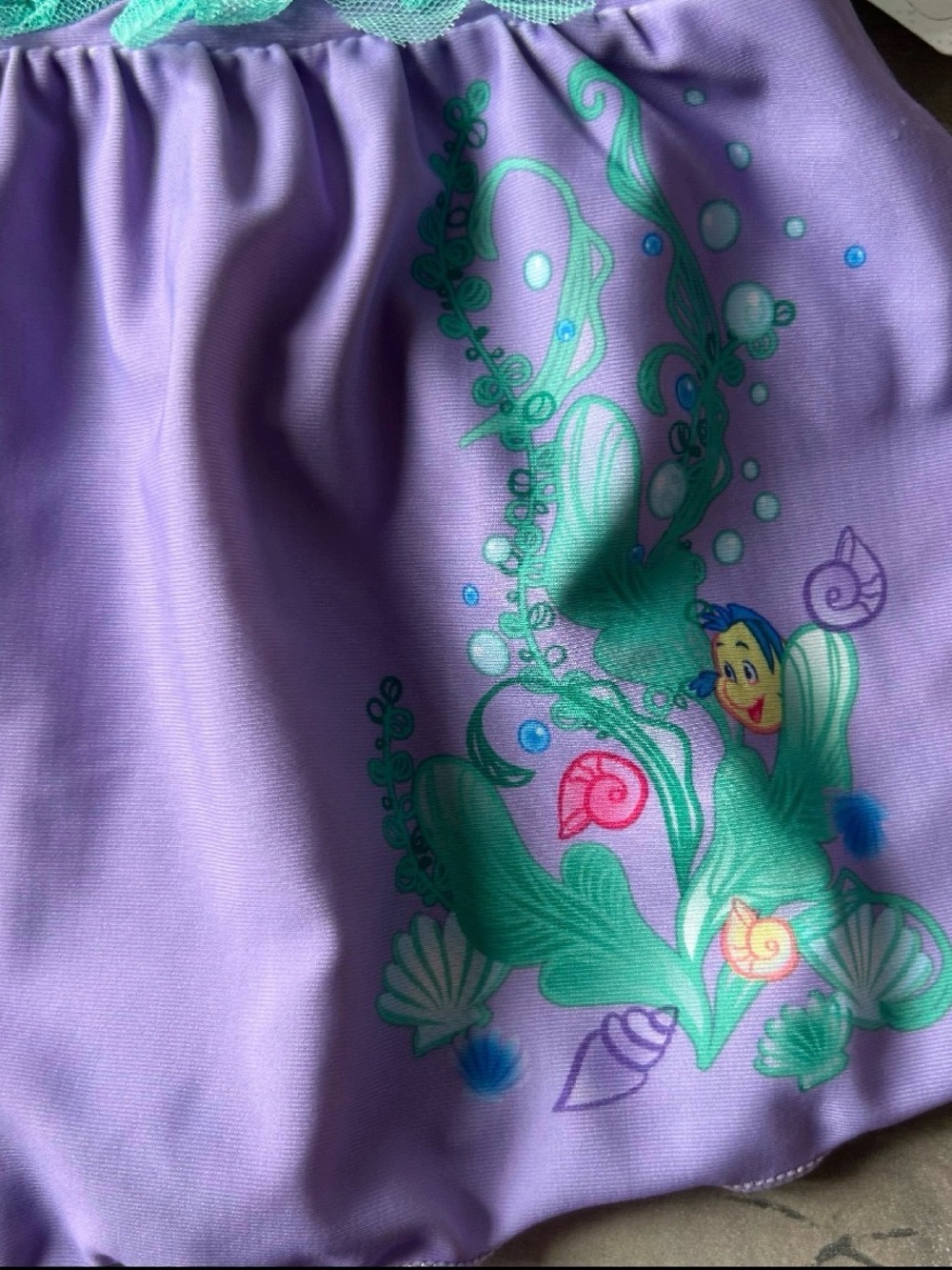 Disney Store Little Mermaid Ariel and Friends Two Piece Swimsuit - Picture 3 of 5